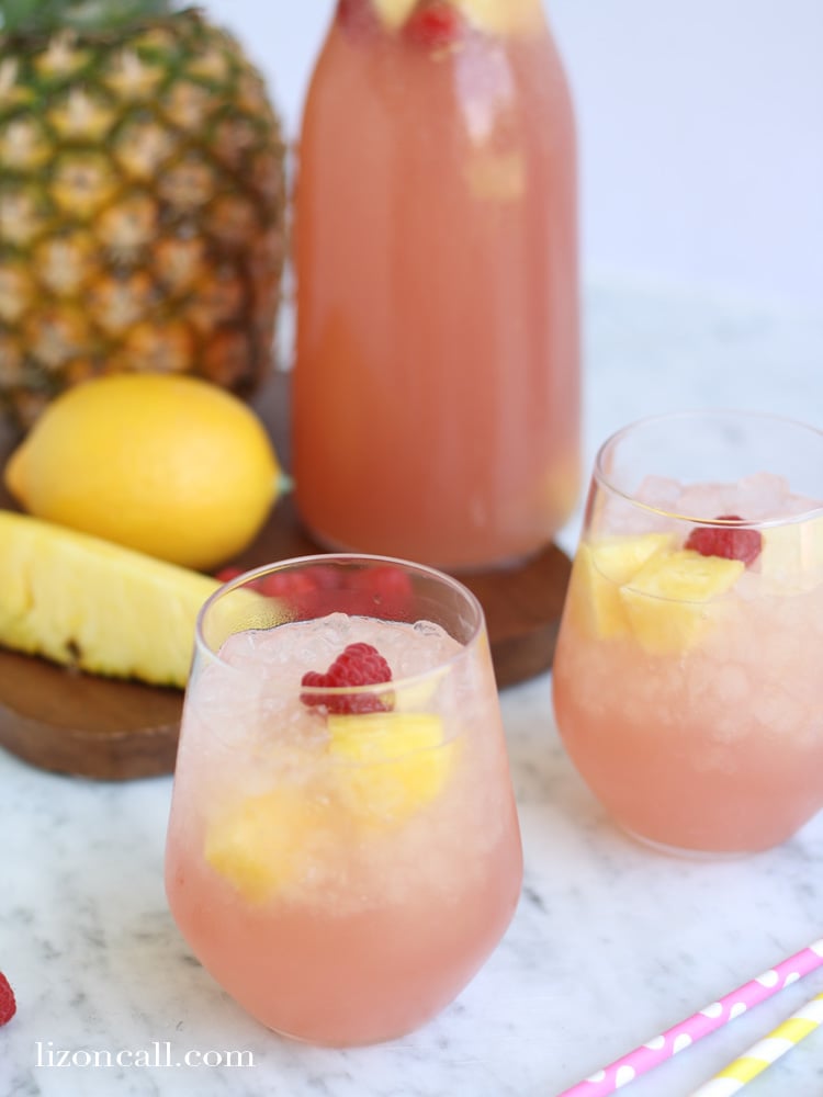 Sparkling Pink Punch Party Recipe - Made by a Princess