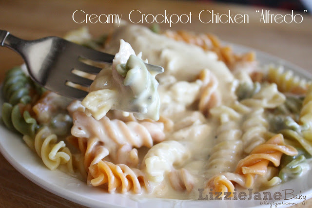 Tasty Tuesday - Creamy Crockpot Chicken "Alfredo" - Liz on 