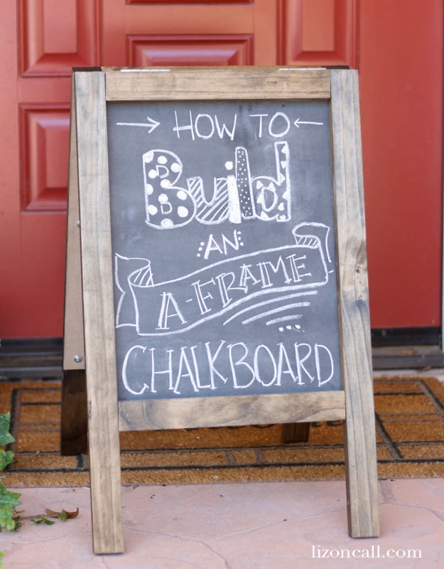 Chalk Sandwich Board, Chalkboard A-Frame Sign