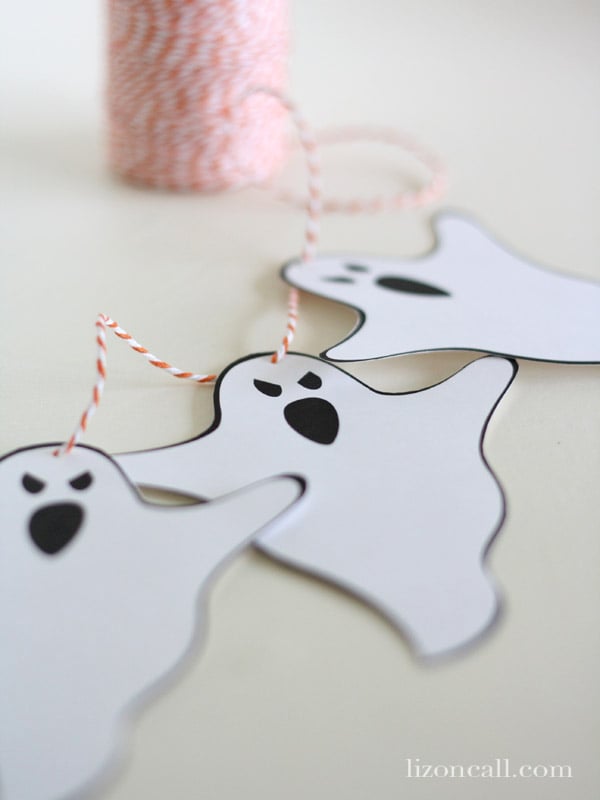 Free printable ghost banner ‪#‎halloween‬ ‪#‎banner‬ - Liz on Call