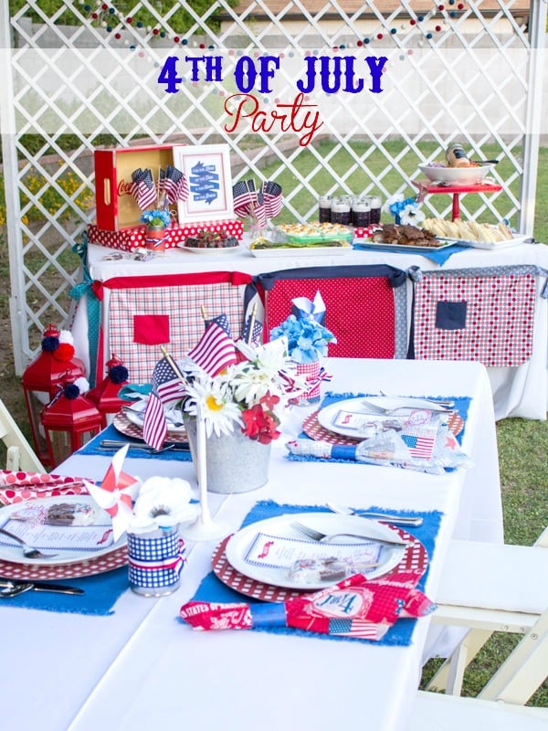 Classic 4th of July party Food and decor ideas for hosting a fun 4th of July party.