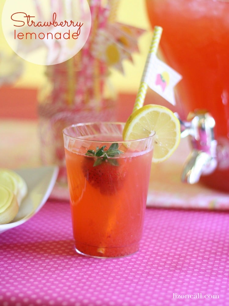 strawberry lemonade - a refreshing summer drink for your bbqs and parties