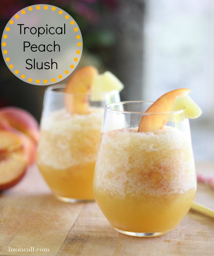 titled image (and shown): Tropical Peach Slush