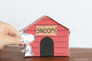 Printable Snoopy Dog House Kid Craft