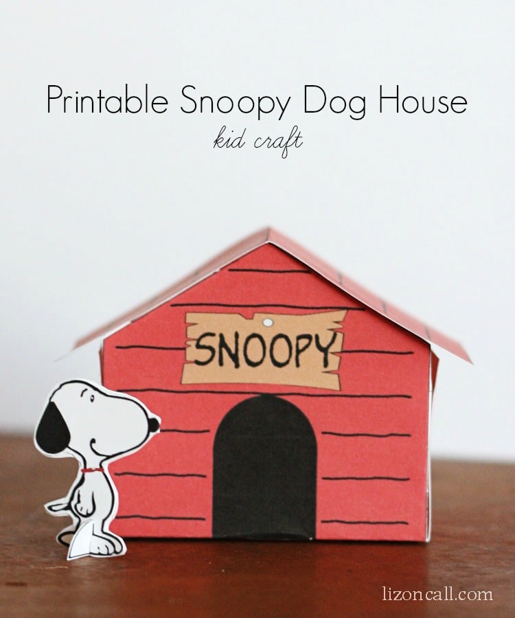Printable Snoopy Dog House Kid Craft Liz On Call printable-snoopy-dog-house-kid-craft-liz-on-call