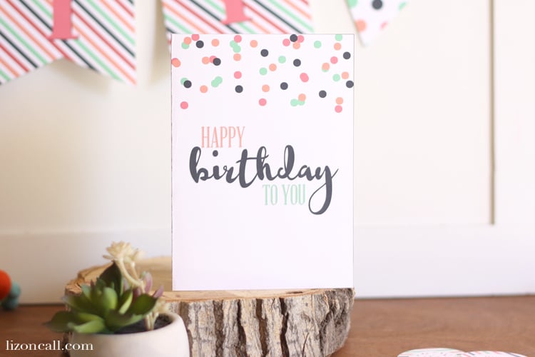 let s party free printable birthday card liz on call