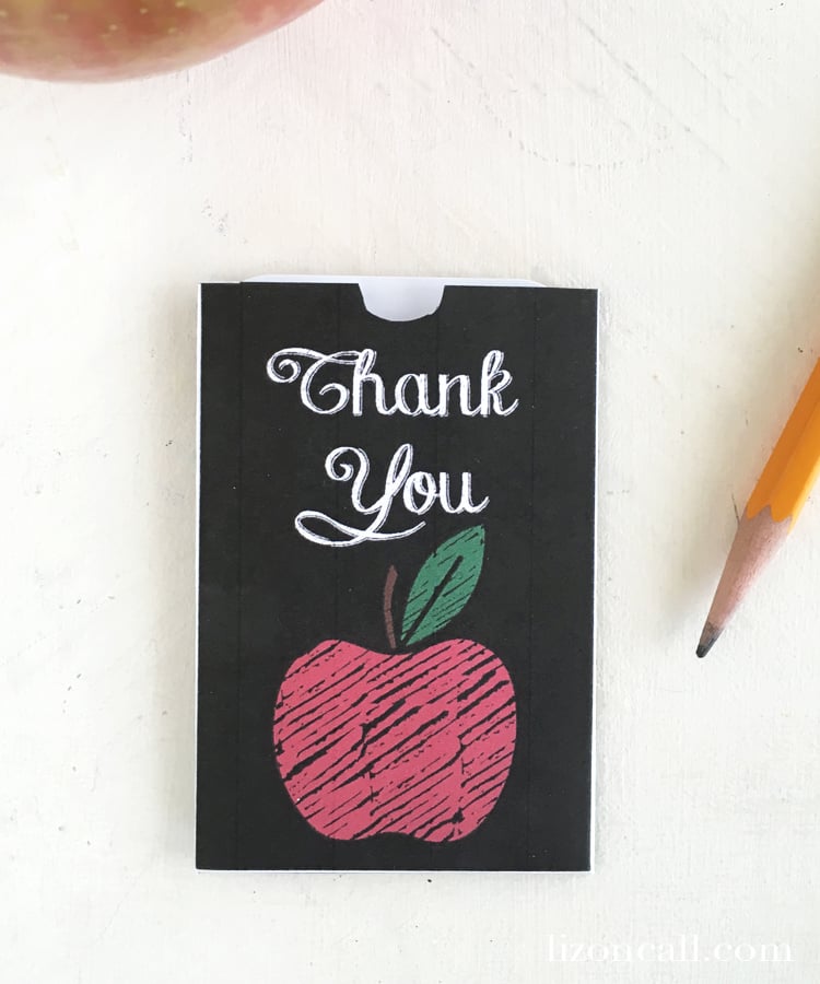 Free Printable Teacher Appreciation Gift Card Holder — Liz