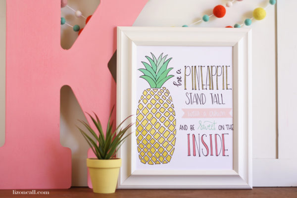 Free Pineapple Printable