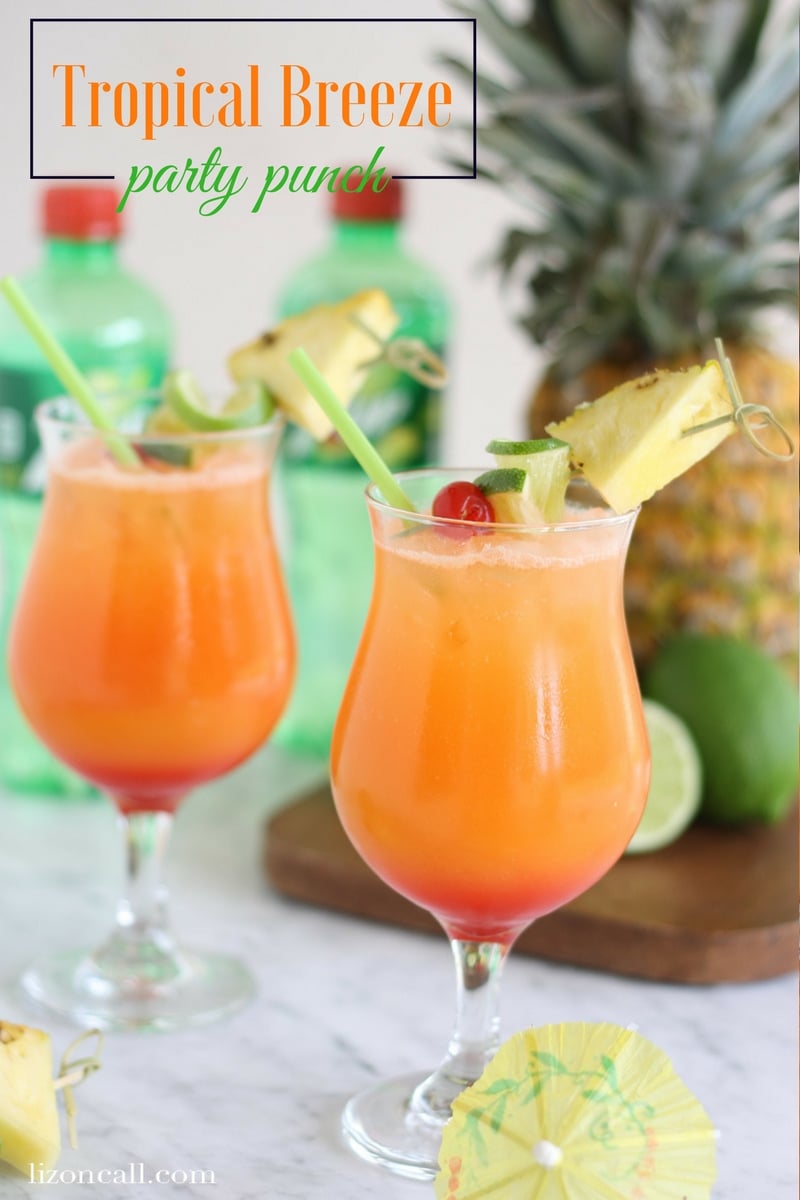 Tropical Rum Punch (Fruity Party Punch using the 1, 2, 3, 4 Method!)