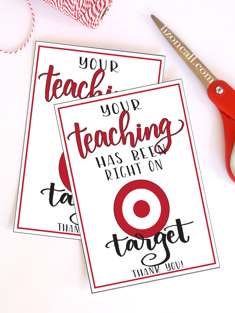 Teacher Target Gift Card Printable Printable Word Searches