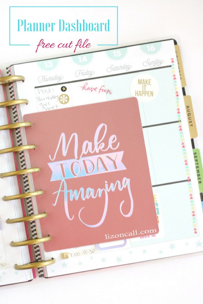 DIY Planner Dashboard Diy planner dashboard