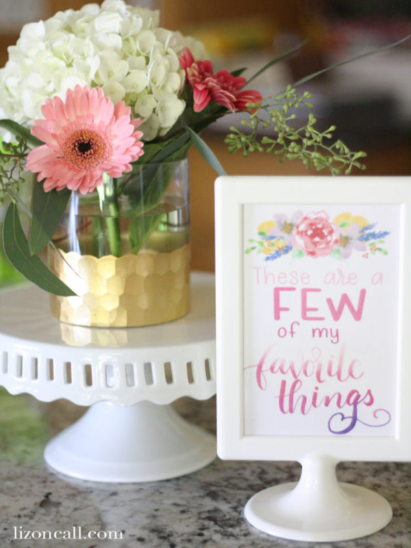 Free Favorite Things Party Printables