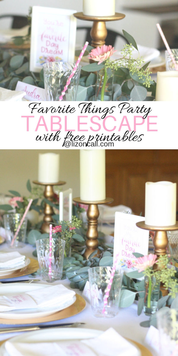 Free Favorite Things Party Printables