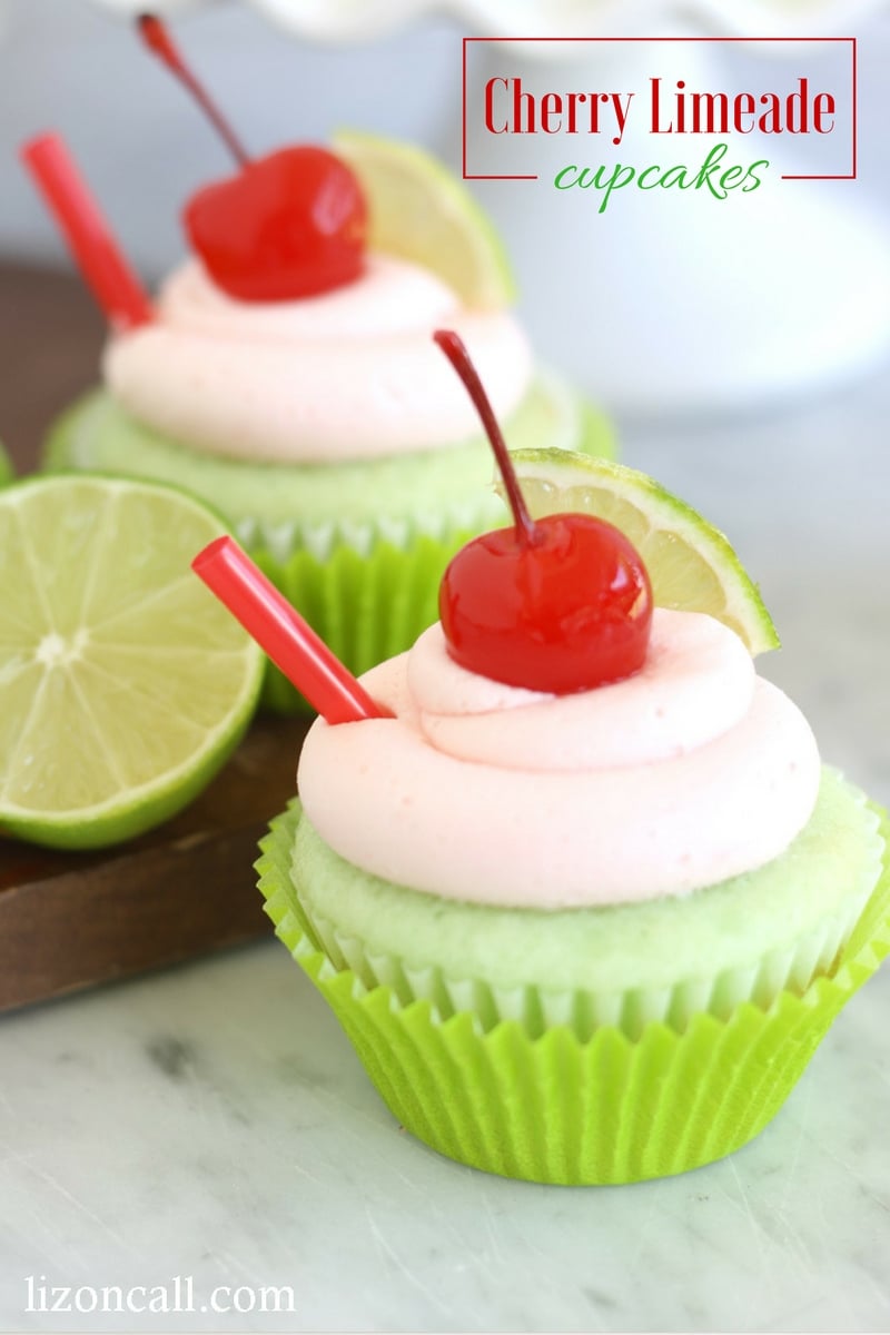 Cherry Limeade Cupcakes 1