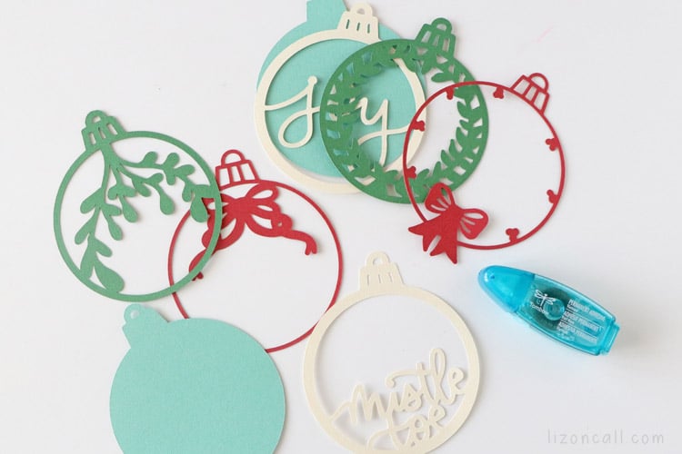 Layered Christmas Ornaments 4