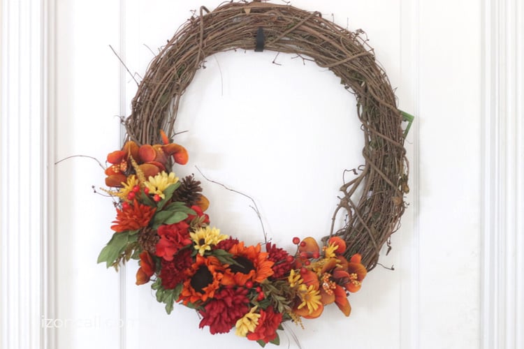 Simple Initial Grapevine Wreath - Be Happy and Do Good