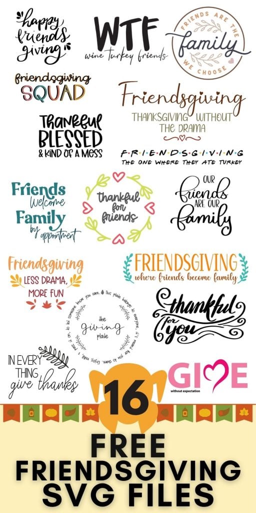 Friendsgiving Cut Files